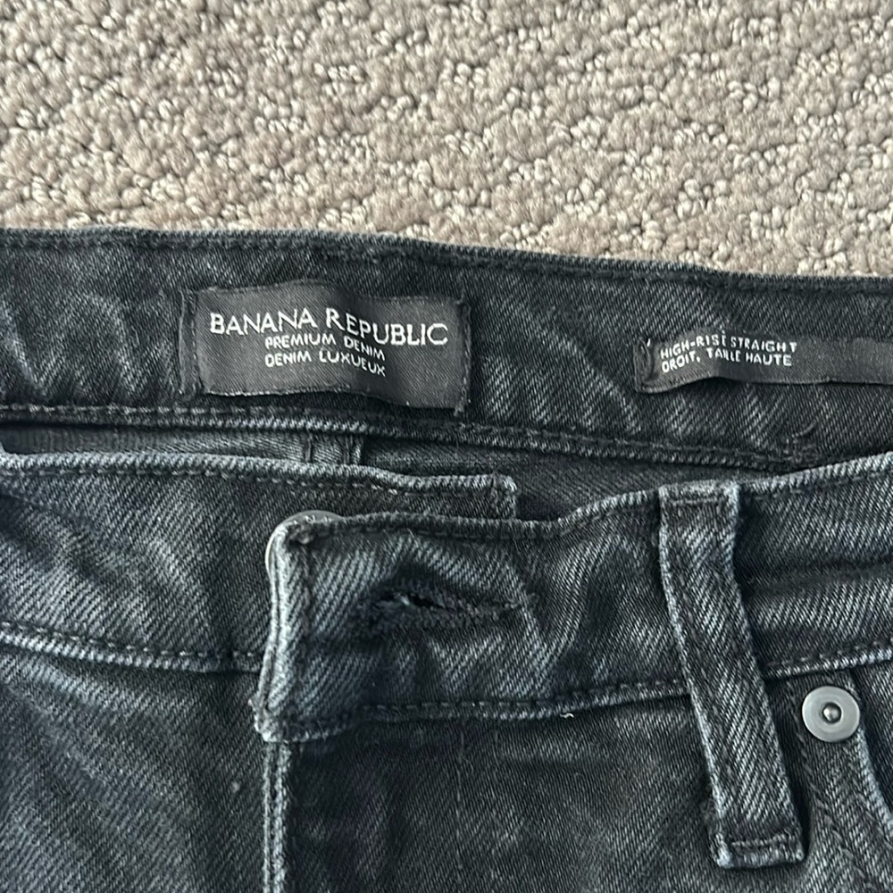 Banana Republic High Rise Straight Jeans size 29